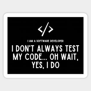 Proud Software Developer Tee - Embrace Expertise Sticker